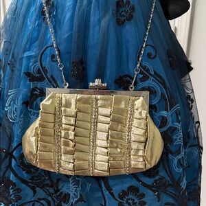 Elegant Gold Evening Clutch